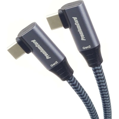 PremiumCord KU31CJ1 USB-C 2x zahnutý 1m