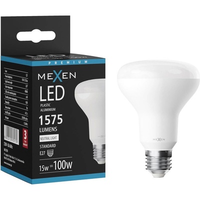 Mexen Nova LED крушка E27, R80, 15W, Неутрална - 4000K, 1575 lm - L105-E27-1540-01 (L105-E27-1540-01)