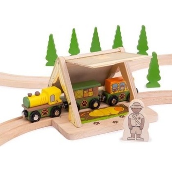 Image 1 of Bigjigs Toys - Дървена палатка - Сафари