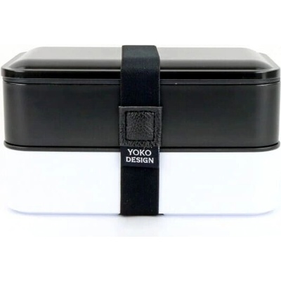 Yoko Dóza na potraviny Design dvojposchodová čierna 1200 ml
