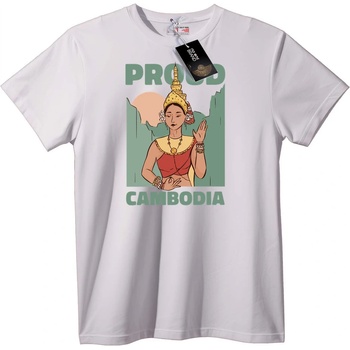 NOONEBRAND Тениска Горд Камбоджа - 2XL, White