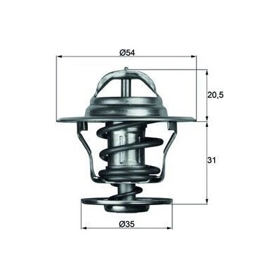 Termostat, chladivo MAHLE TX 13 87D (TX1387D)