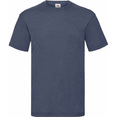 Fruit of the Loom Valueweight T pánské tričko s krátkým rukávem tmavý denim melír