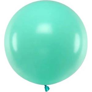 Party Deco Голям Латексов Балон 60 см - Pastel Aquamarine (OLBOM-083A)