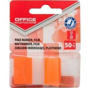 Office Products Index Rolls OFFICE PRODUCTS, PP, 25x43mm, 1x50 cards, blister, orange