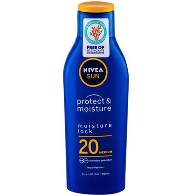 Nivea Sun Protect & Moisture SPF20 водоустойчив хидратиращ слънцезащитен лосион 200 ml