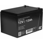 Green Cell Rechargeable Battery AGM VRLA Green Cell AGM07 12V 12Ah (for UPS, alarm, toys, motor)