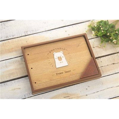 dpCraft Dřevěné album, 190x270mm, 28 listů, medvídek (DPAL-018)