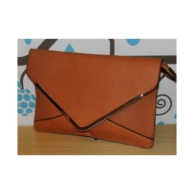 Kabelka psaníčko bag crossbody GHO393 oranžová/hnědá