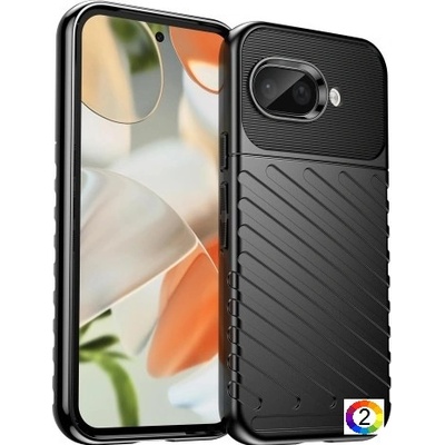 Google Pixel 9a Удароустойчив Twill Texture Калъф и Протектор