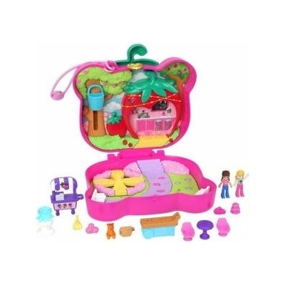 Mattel Polly Pocket Figure Set Strawberry Bowls Compact Set