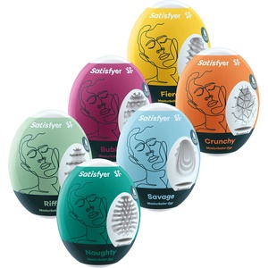 Satisfyer Masturbator Egg Set Assorted 6 pack