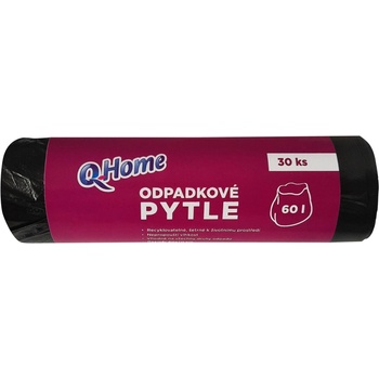 Q Home Pytle 60l 7µm 30ks černé