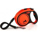 Nobby Автоматичен повод flexi xtreme ЛЕНТА l черно-оранжев 5 м - 65 кг - 03440