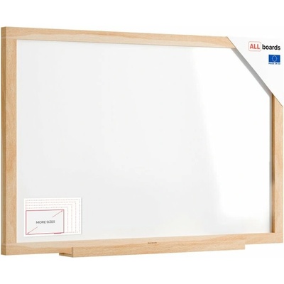 Allboards MP96BCH Magnetická stíratelná tabule 90 × 60 cm v bukovém rámu DESIGN