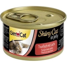 GIMCAT Shiny Cat Tuniak a losos v želé 70 g