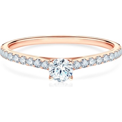 SAVICKI Годежен пръстен Share Your Love: розово златo, лабораторeн диамант