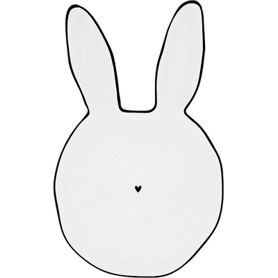 Bastion Collections Talířek BUN Plate White Bunny ears LI-PL-BUN-001-BL