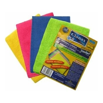 Clanax Univerzálna švédska utierka z mikrovlákna 40 x 40 cm 250 g rôzne farby 1 ks