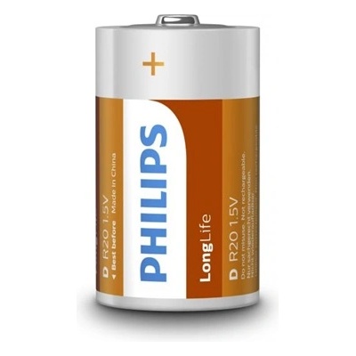 Philips R20L2B/10 ELEM LONGLIFE D 2-BLISTER (R20L2B/10)