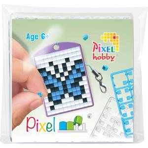 Pixelhobby Мозайка с пиксели Pixelhobby, Ключодържател - Синя пеперуда (23122)