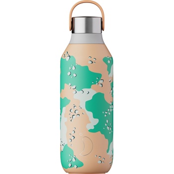 Chilly's Bottles Series 2 Studio Desert Camo Термо бутилка 500 мл, прасковен (B500S2CSDC ORG)