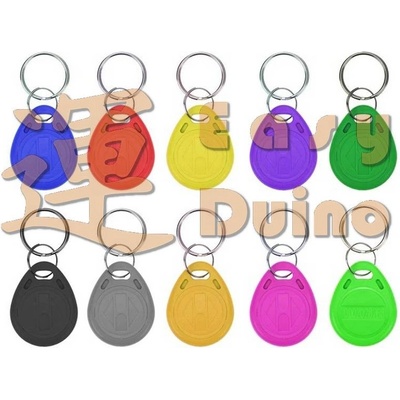 Přívěsek na klíče RFID ID token programovatelný různobarevný, sada přívěšků 125 kHz čip, EM4305, T5577, bezkontaktní 10 ks – Zbozi.Blesk.cz