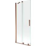 Mexen Velar двойна разтегателна вана 85 x 150 см, прозрачна, розово злато (896-085-000-01-60)