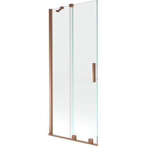 Mexen Velar двойна разтегателна вана 85 x 150 см, прозрачна, розово злато (896-085-000-01-60)