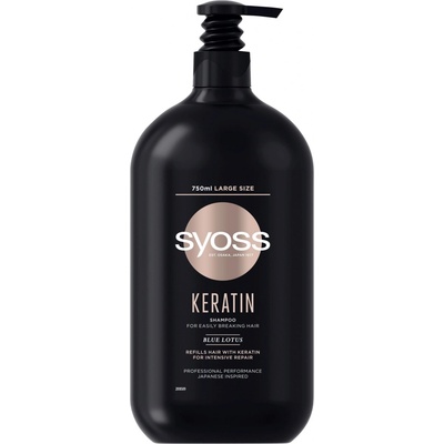 Syoss Keratin Blue Lotos šampón proti lámavosti vlasov 750 ml