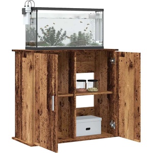 vidaXL Стойка за аквариум от старо дърво 81x36x73 cm Инженерно дърво (857284)