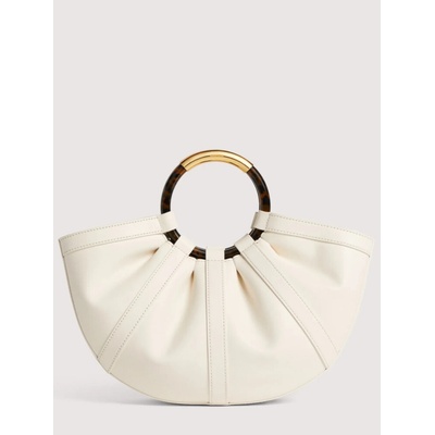 Coccinelle SHELL MEDIUM kožená kabelka Pearl