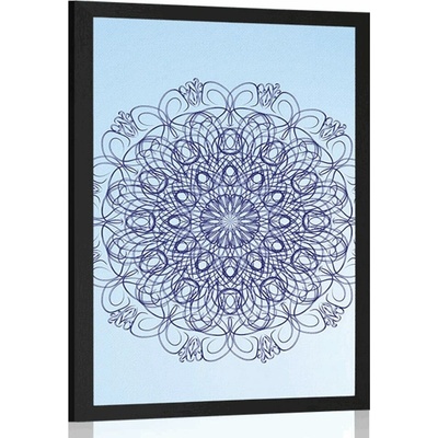 Plakát abstraktní květinová Mandala - 40x60 no frame