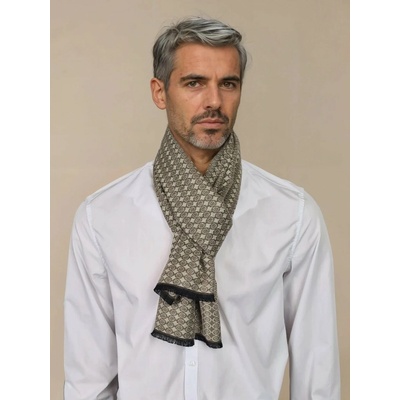 Classic Scarf pánská elegantní vlněná oboustranná v holubí šedi