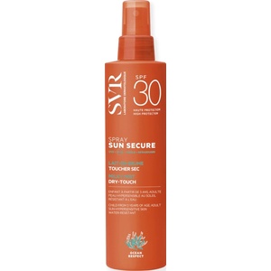Laboratoires SVR Sun Secure Слънцезащитен спрей за лице и тяло Dry-touch, SPF30, 200 ml - baby