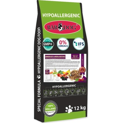 Bardog Hypoalergenné grain free Insect Holistic 4 kg