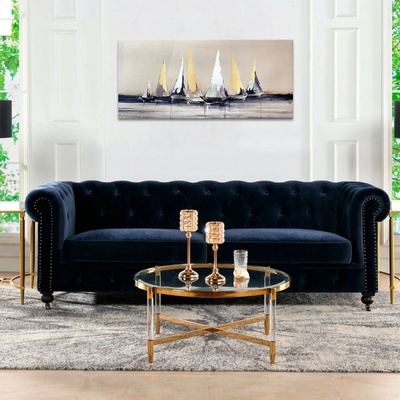Obrazy na plátne - PREMIUM ART – Plachetnice na mori Zľava 30 % 130x60 cm