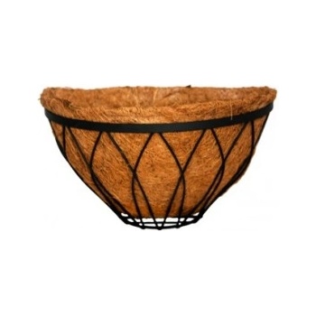 Image 1 of HORECANO Кокосова саксия стенна полукръг - 35 х 18см (019792)