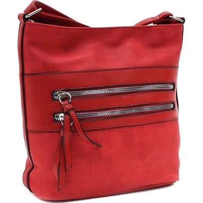 Menší crossbody dámská kabelka Raina Červená