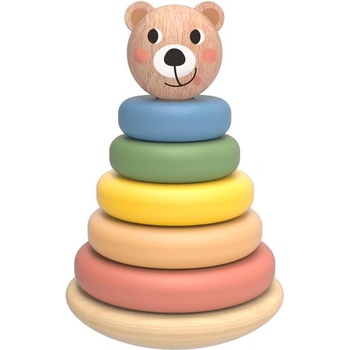 Babu - Сгъваема пирамида пастелни пръстени МЕЧКА