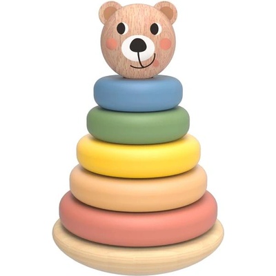 Babu - Сгъваема пирамида пастелни пръстени МЕЧКА