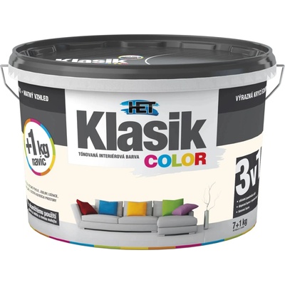 HET KLASIK COLOR interiérová farba 7+1 kg béžová mandľová (0228)