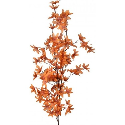 Velká umělá květina oranžová magnolie hvězda – 112 cm