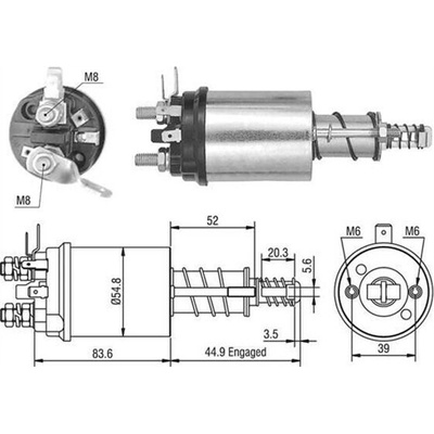 Elektromagnetický spínač pre żtartér MAGNETI MARELLI 940113050387