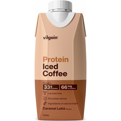 Vilgain Protein Iced Coffee karamelové latté 330 ml – Zboží Dáma