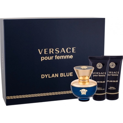 Versace Pour Femme Dylan Blue EDP 5 ml + tělové mléko 25 ml + sprchový gel 25 ml pro ženy dárková sada