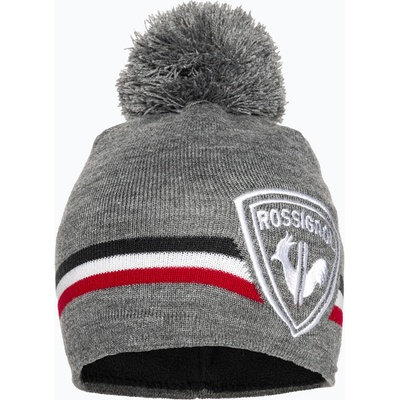 Pánská zimní čepice Rossignol Rooster Pompon heather grey