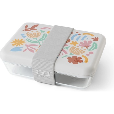 Monbento Skleněný obědový box Pure Pyrex papercut 600ml