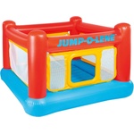 Intex Батут детски надуваем къща 174x174x112 см, INTEX 48260NP Jump-o-Lene (48260NP)