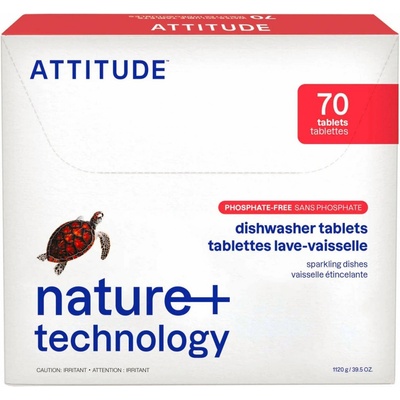 Attitude Tablety do umývačky bez fosfátov 70 ks